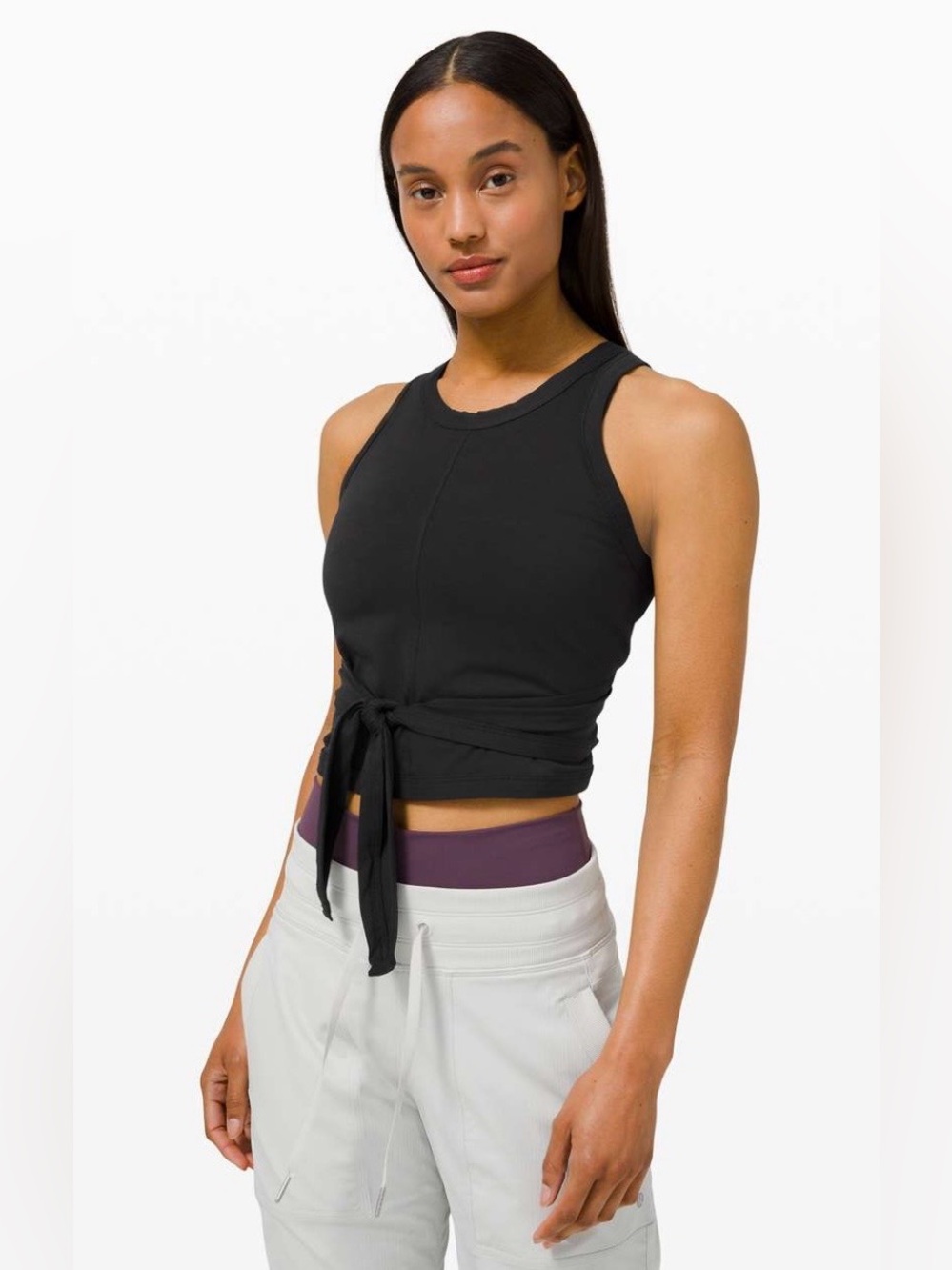 Lululemon It’s a Tie Tank NWT in Black Size 12